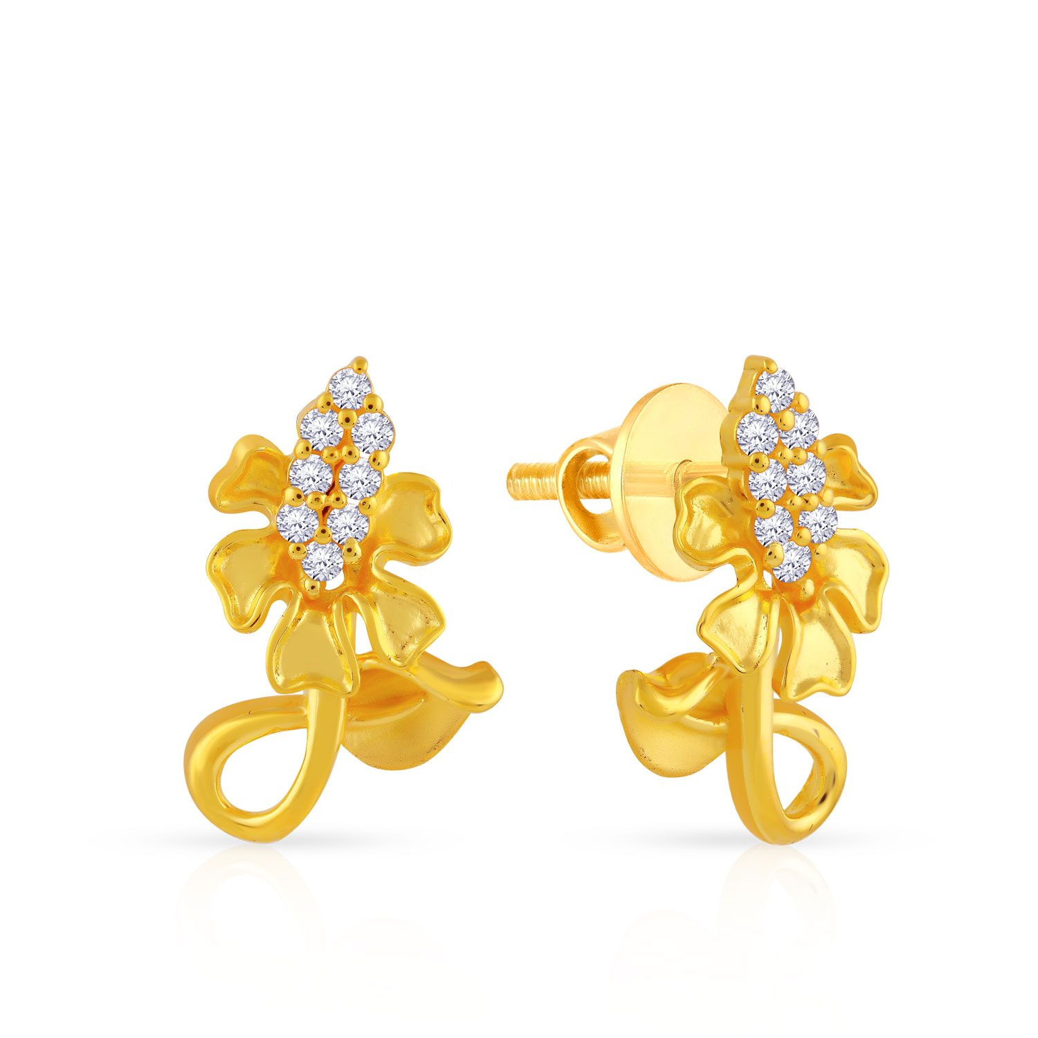 Buy Malabar Gold Earring NZE056 for Women Online | Malabar Gold & Diamonds