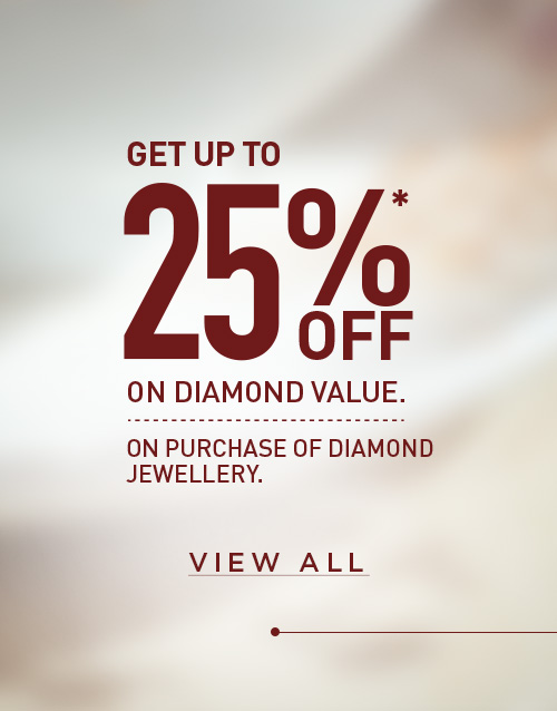 25% Offer on Puchase of Diamond Jewellery